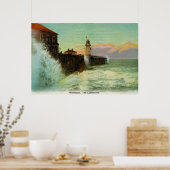 ヴィンテージ1900sハートルプールザ・ライトハウス ポスター (キッチン)