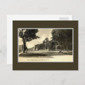 ヴィンテージ1900sメイン通りサケットハーバーNY ポストカード (正面/裏面)