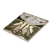 ヴィンテージ1901アールヌーボーフローラバイアルフォンスミュシャ タイル (側面)