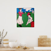 ヴィンテージ1901ゴルフプリント ポスター (キッチン)