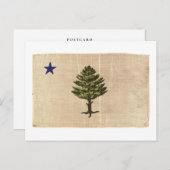 ヴィンテージ1901メイン州旗 ポストカード (正面/裏面)