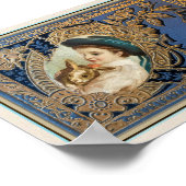 ヴィンテージ1901年オートグラフブックビクトリアン美しい ポスター (角)