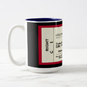 ヴィンテージ1901 1902 （コピー）ハーバードコンサートチケット ツートーンマグカップ (左)