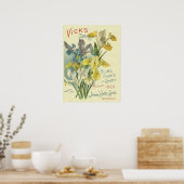 ヴィンテージ1901 Vickの種子と植物のカタログ ポスター (キッチン)