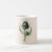 ヴィンテージ1902のスコットランド人のアザミの古い野生花 コーヒーマグカップ (中央)