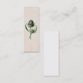 ヴィンテージ1902のスコットランド人のアザミの古い野生花 スキニー名刺 (正面/裏面)