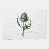 ヴィンテージ1902のスコットランド人のアザミの旧式な野生花 キッチンタオル (横)