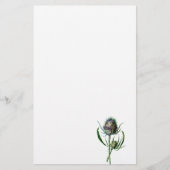 ヴィンテージ1902のスコットランド人のアザミの旧式な野生花 便箋 (正面)