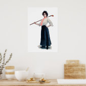 ヴィンテージ1902ゴルフプリント ポスター (キッチン)