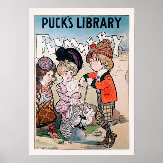 ヴィンテージ1902ゴルフプリント ポスター (正面)