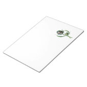 ヴィンテージ1902スコティッシュティスルアンティーク野生の花 ノートパッド (アングル)