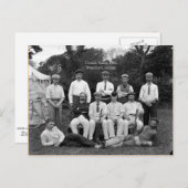 ヴィンテージ1902 Cricket Team（アイルランド、ウォーターフォード） ポストカード (正面/裏面)
