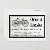 ヴィンテージ1902 Orient bicyles広告 ポストカード (正面/裏面)