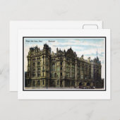 ヴィンテージ1903エドワーディアンミッドランドホテルマンチェスター ポストカード (正面/裏面)