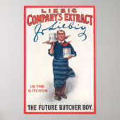 ヴィンテージ1903 Liebig Extract Butcher Boyポスター ポスター (正面)