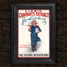 ヴィンテージ1903 Liebig Extract Butcher Boyポスター ポスター