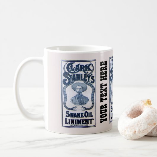 ヴィンテージ1905 Clark Stanleyのヘビ油の塗布剤 コーヒーマグカップ (ドーナツ)