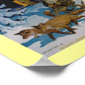 ヴィンテージ1906スウェーデンのクリスマスポスター ポスター (角)