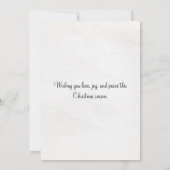 ヴィンテージ1906雪のクリスマスに男の子そり カード (裏面)