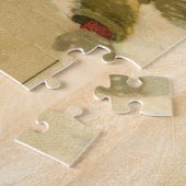 ヴィンテージ1906雪のクリスマスに男の子そり ジグソーパズル (側面)