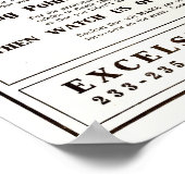 ヴィンテージ1907 Excelsiorモータリ広告クル ポスター (角)