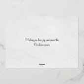 ヴィンテージ1908コリードッグスハッピークリスマス金ゴールド 箔シーズンカード (裏面)