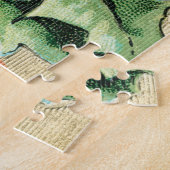 ヴィンテージ1908ロビンバードメリークリスマス ジグソーパズル (側面)