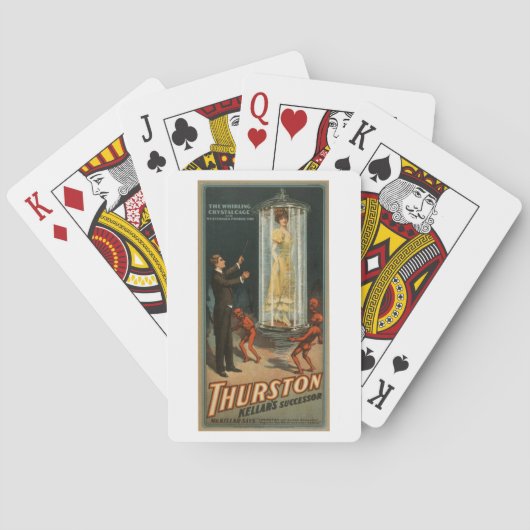 ヴィンテージ1908年マジシャン・アクトポスター トランプ (裏面)