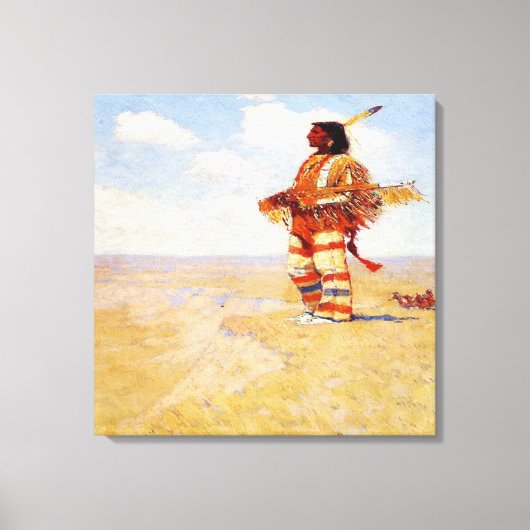 ヴィンテージ1908最後のレース キャンバスプリント (正面)