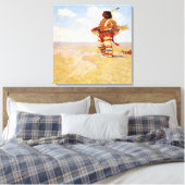 ヴィンテージ1908最後のレース キャンバスプリント (インサイチュ (寝室))