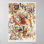 ヴィンテージ1908 Maxfield Parrish, "学校日" ポスター (正面)