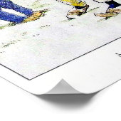 ヴィンテージ1909ゴルフプリント ポスター (角)