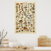 ヴィンテージ1909マッシュルームアートバイアドルフィミルロ ポスター (キッチン)