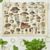 ヴィンテージ1909マッシュルームアートbyアドルフ・ミロ キッチンタオル (折り畳み)