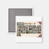 ヴィンテージ1910トレド、OHラージレターデザイン マグネット (正面/裏面)