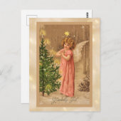 ヴィンテージ1910ノルウェーのクリスマス ポストカード (正面/裏面)