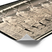 ヴィンテージ1910ベースボールセントロイスブラウンズ写真 ポスター (角)