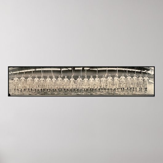 ヴィンテージ1910ベースボールセントロイスブラウンズ写真 ポスター (正面)