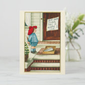 ヴィンテージ1910年代サンタクロースに手紙を書いた子供 (スタンド正面)