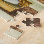 ヴィンテージ1910年代サンタクロースに手紙を書いた子供 ジグソーパズル (側面)