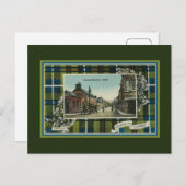 ヴィンテージ1910年代スコティッシュダグラス氏タータンチェックコリー ポストカード (正面/裏面)