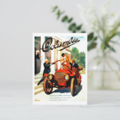 ヴィンテージ1910s Columbia autosポスター ポストカード (スタンド正面)