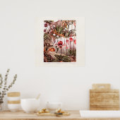 ヴィンテージ1911オーキッドフラワーバラエティイラストレーション ポスター (キッチン)