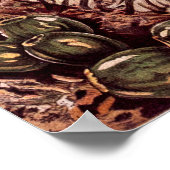 ヴィンテージ1911オーキッドフラワーバラエティイラストレーション ポスター (角)