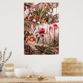 ヴィンテージ1911オーキッドフラワーバラエティイラストレーション ポスター (キッチン)