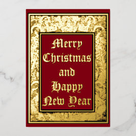 ヴィンテージ1912クリスマスエンジェル縁どズ 箔シーズンカード