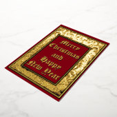 ヴィンテージ1912クリスマスエンジェル縁どズ 箔シーズンカード (回転した状態)