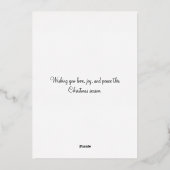 ヴィンテージ1912母と子供メリークリスマス金ゴールド 箔シーズンカード (裏面)