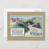 ヴィンテージ1912電気鉄道路線ボルチモアMD ポストカード (正面/裏面)