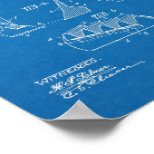 ヴィンテージ1914ゴルフクラブデザイン特許芸術プリント ポスター (角)